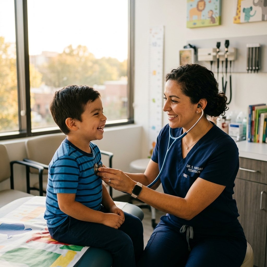 Doctora pediatra en Clínica Hispana
