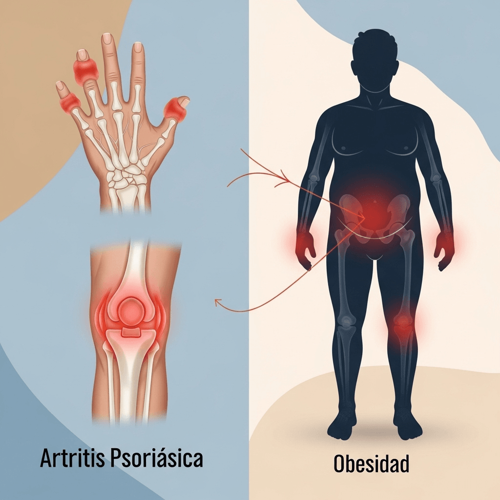 Psoriasis, Artritis Psoriásica y Obesidad Entendiendo la Conexión entre Peso, Piel y Articulaciones