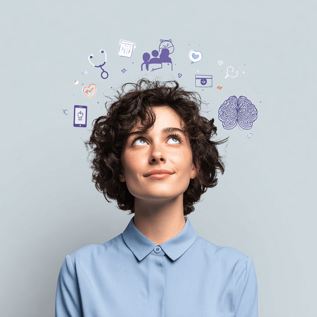 Ilustración sobre trastornos de la conducta alimentaria - Bulimia nerviosa vs anorexia nerviosa